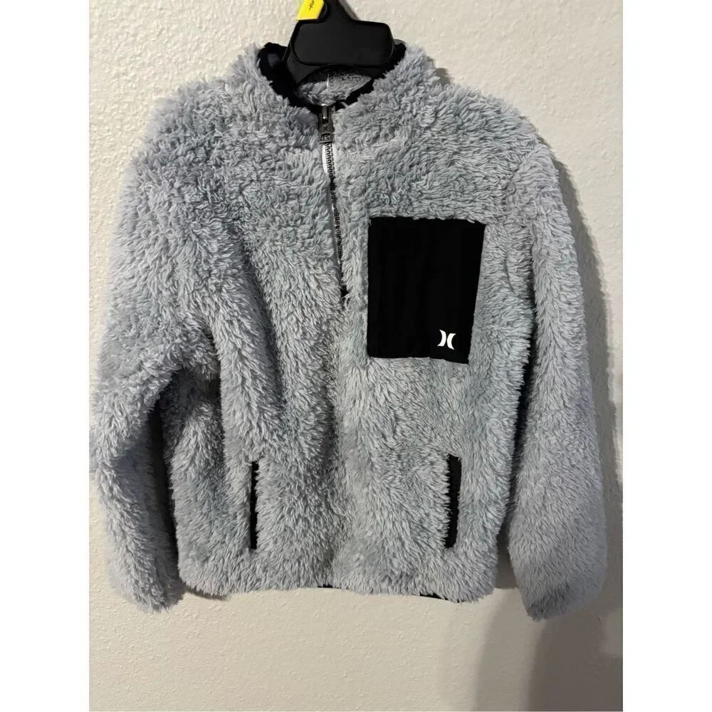 ❤️Hurley Boy’s Sherpa Quarter Zip Sz 6/7